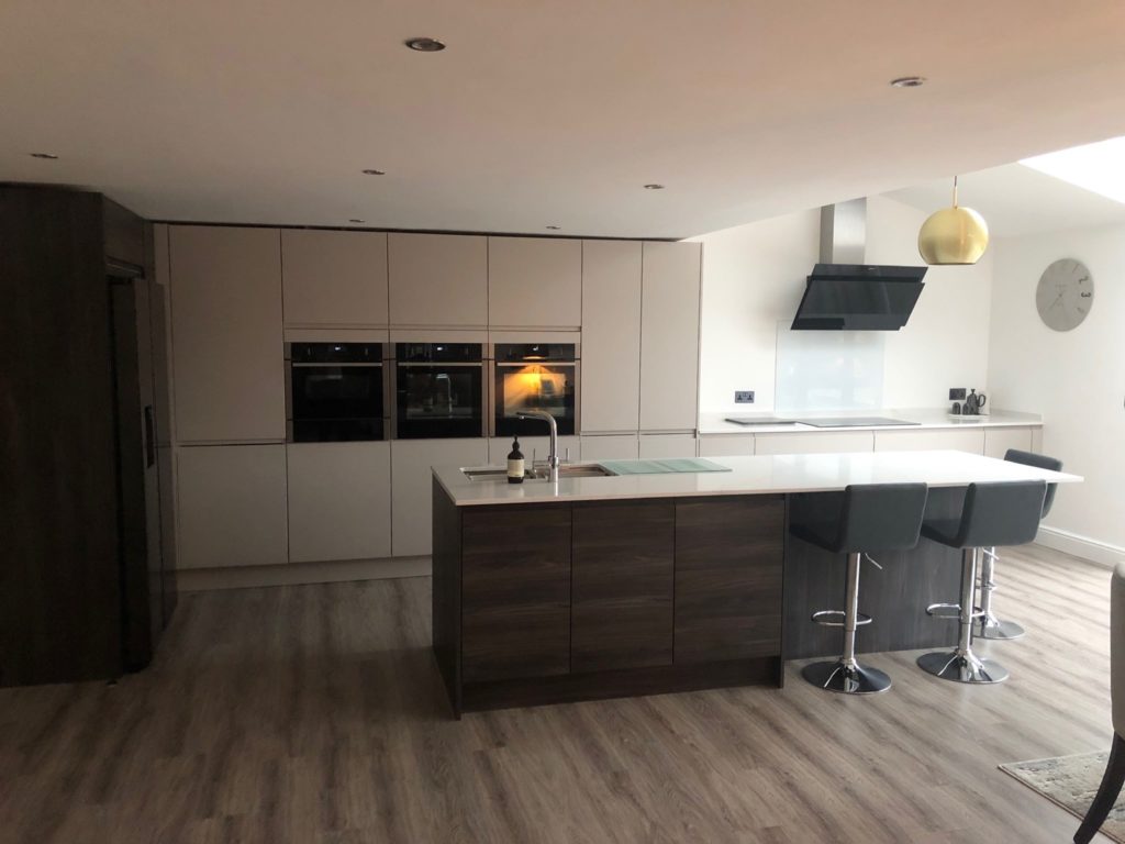 Second Nature Remo matt Cashmere & Malton Lava Elm doors