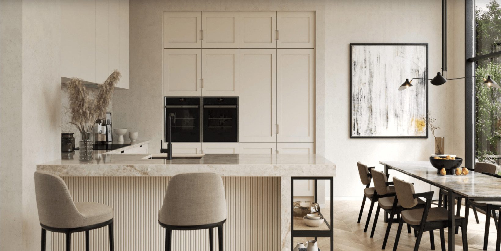 Outline Edge kitchen in Hunton Porcelain